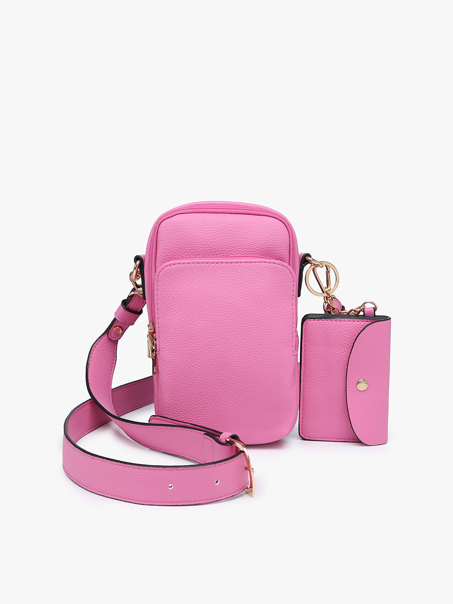 Parker Vegan Crossbody Bubblegum - Jen & Co. vegan handbag