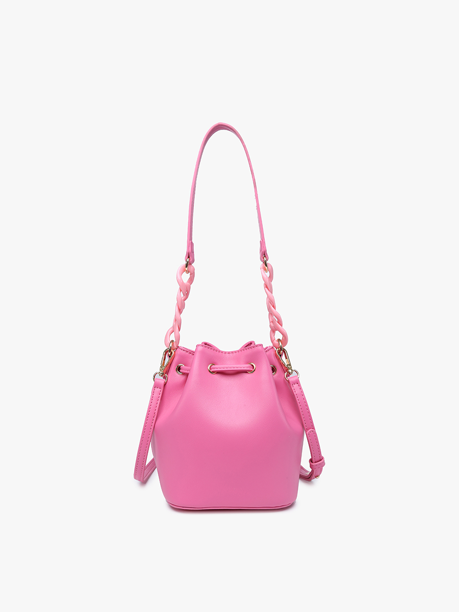 Cordelia Vegan Drawstring Bucket Bag - Jen & Co. vegan handbag