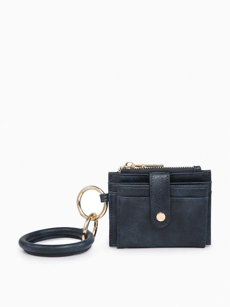 Sammie RFID Wallet Navy - Jen & Co. vegan handbag