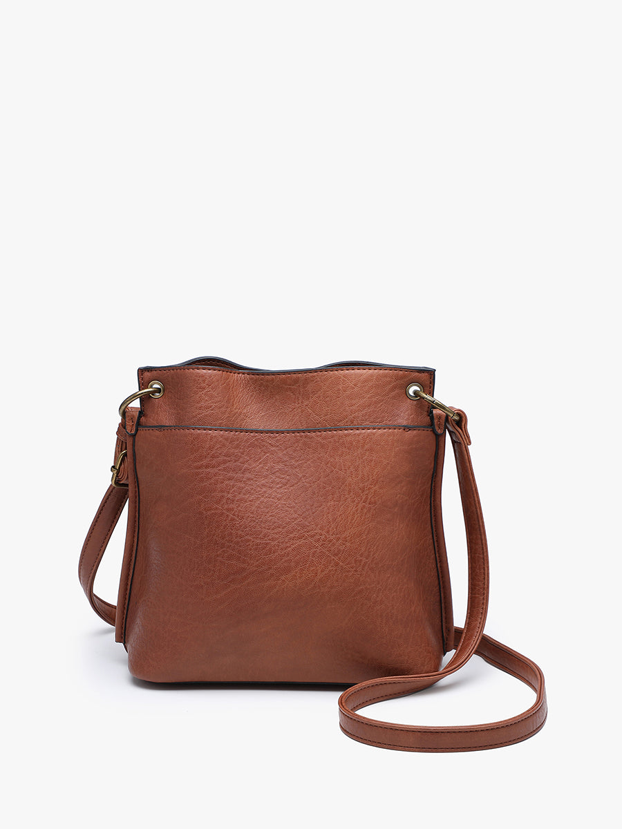Sutton Vegan Crossbody Brown - Jen & Co. vegan handbag