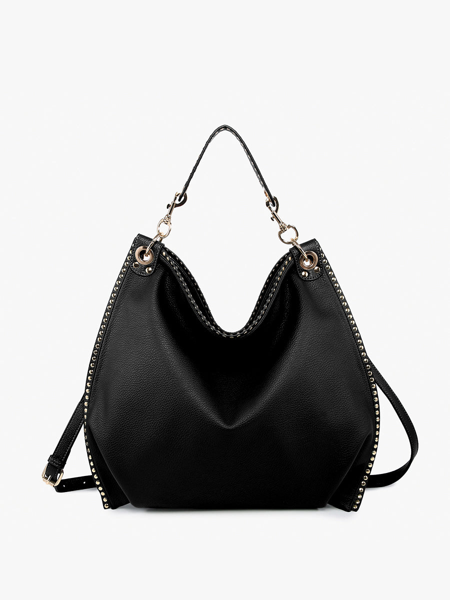 Carly Vegan Studded Hobo – Jen & Co.