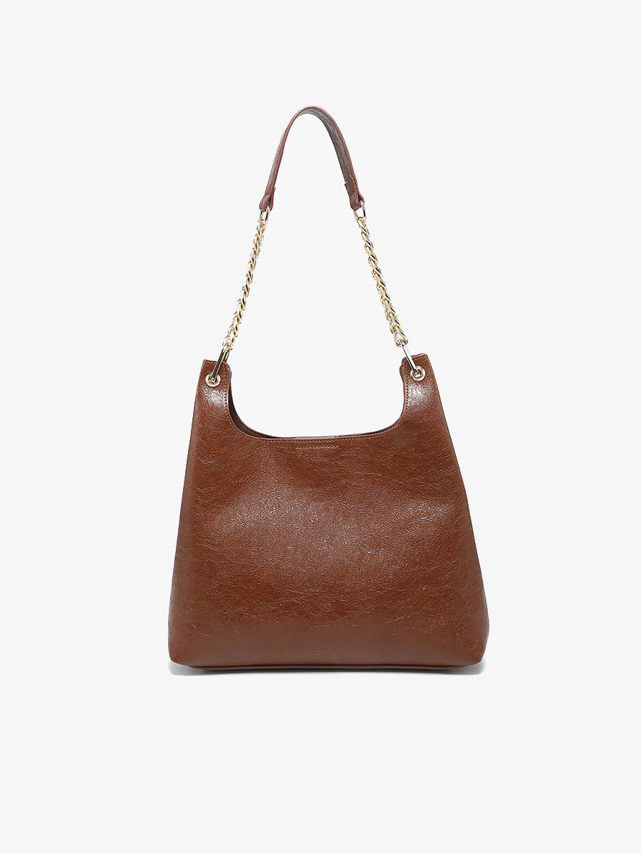 Birch Vegan Gloss Shoulder Bag