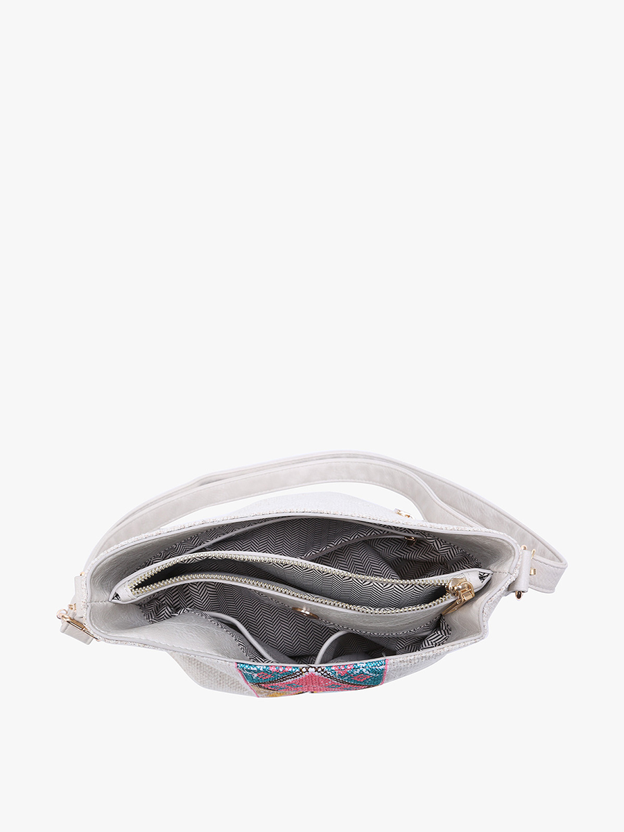 Emma Vegan Tribal Crossbody - Jen & Co. vegan handbag
