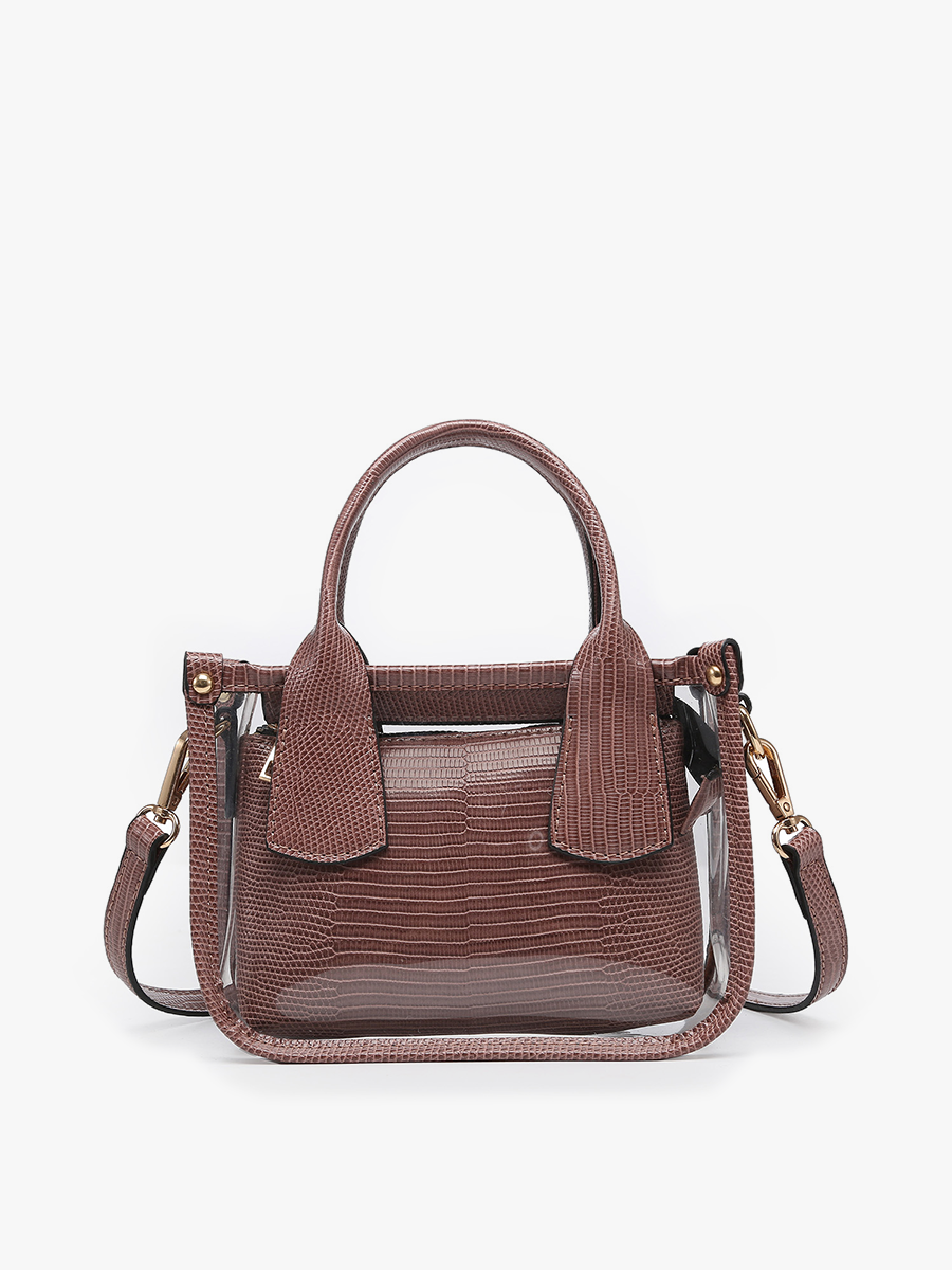 Stacey Vegan Clear Satchel