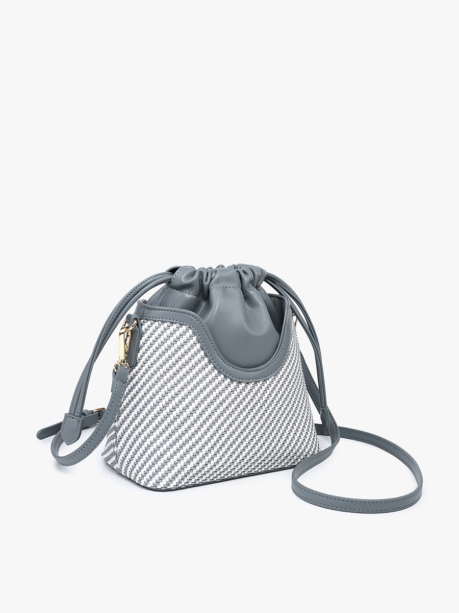 Juniper Vegan Woven Bucket Bag
