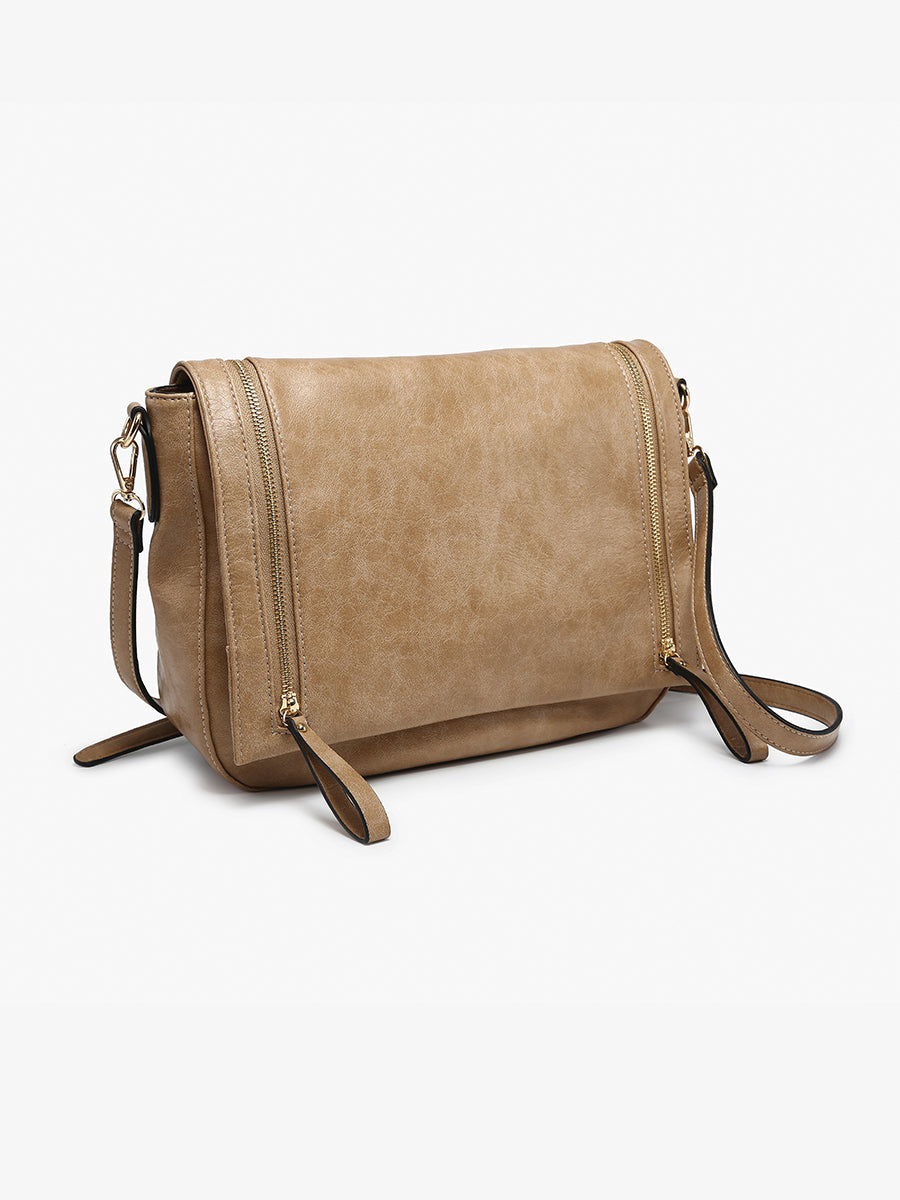 Foster Vegan Distressed Crossbody