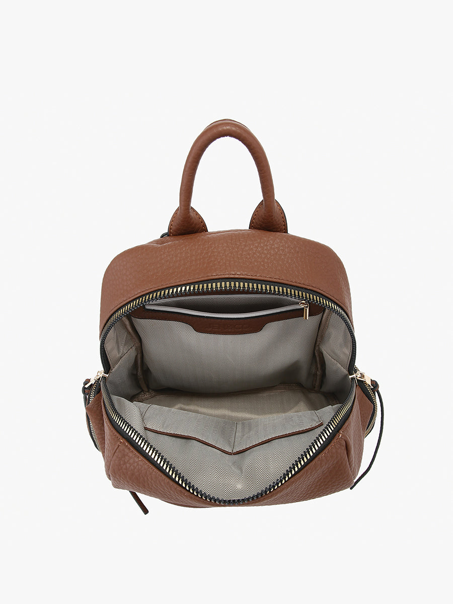 Rebecca Vegan Rounded Backpack - Jen & Co. vegan handbag
