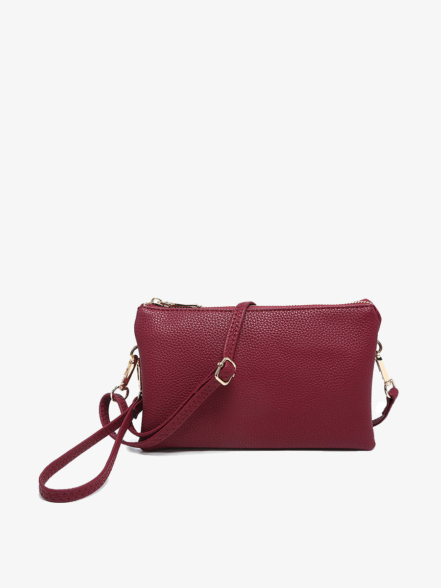 Riley Vegan Crossbody in Jam - Jen & Co. vegan handbag