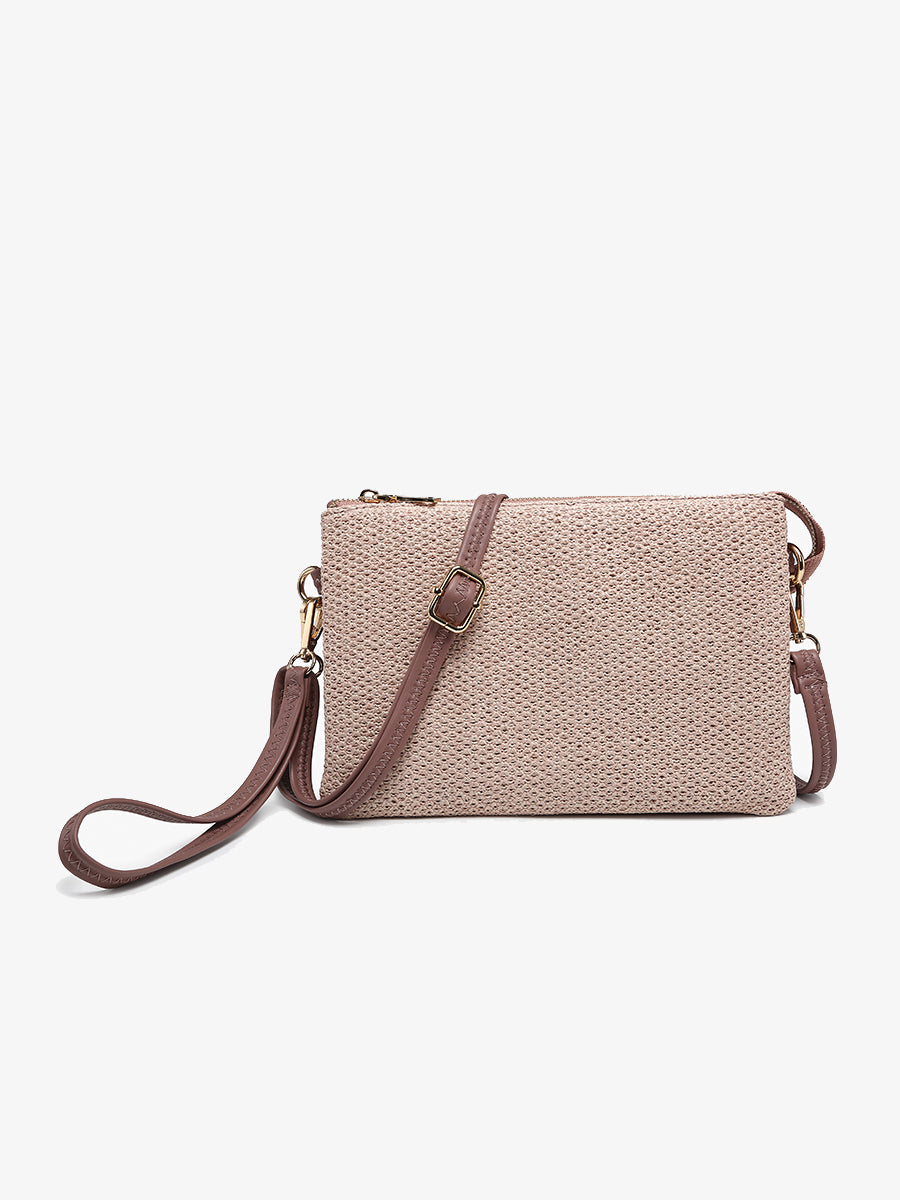 Izzy Vegan Straw Woven Crossbody