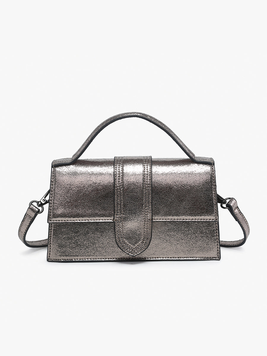 Capri Vegan Metallic Clutch