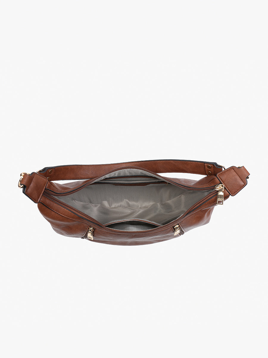 Lee Vegan Crescent Shoulder Bag - Jen & Co. vegan handbag