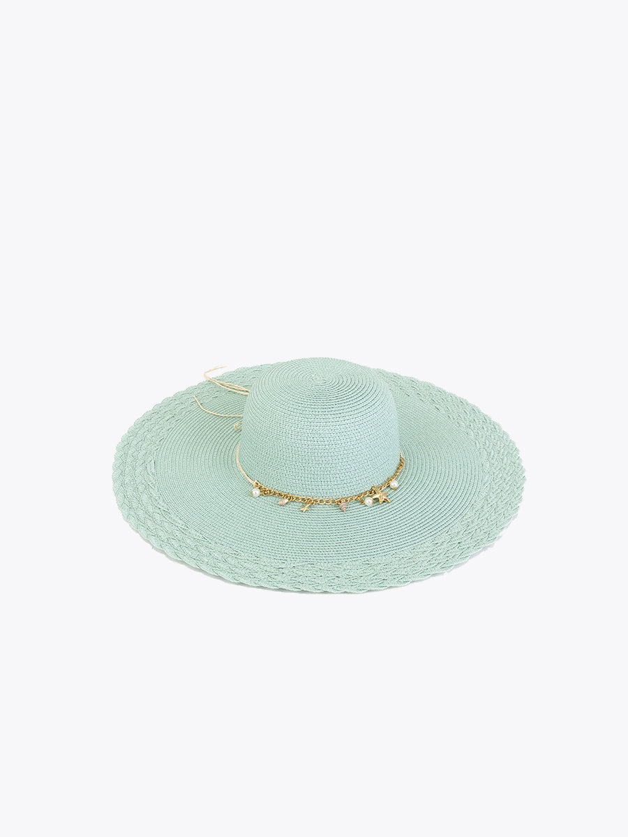 Nila Charm Trim Straw Hat