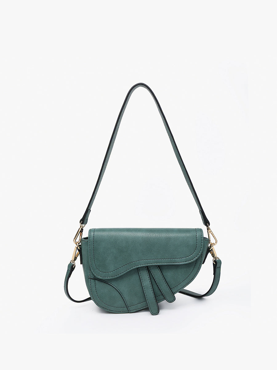 Marisol Vegan Asymmetrical Saddle Bag