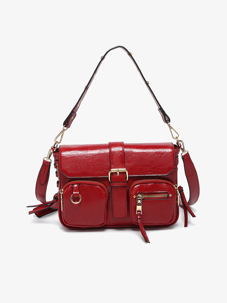 Valerie Vegan Gloss Shoulder Bag