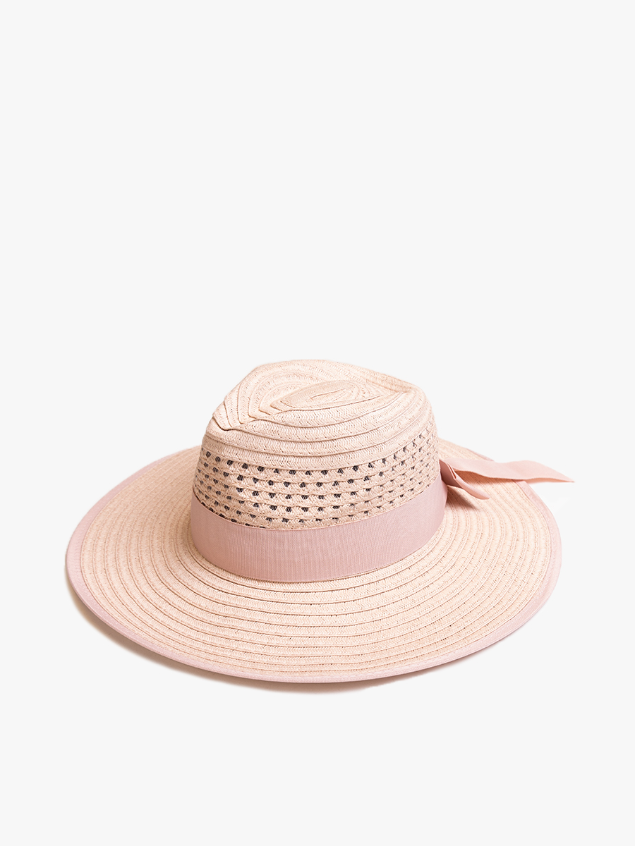Diane Fedora w/ Ribbon Pink - Jen & Co. vegan handbag