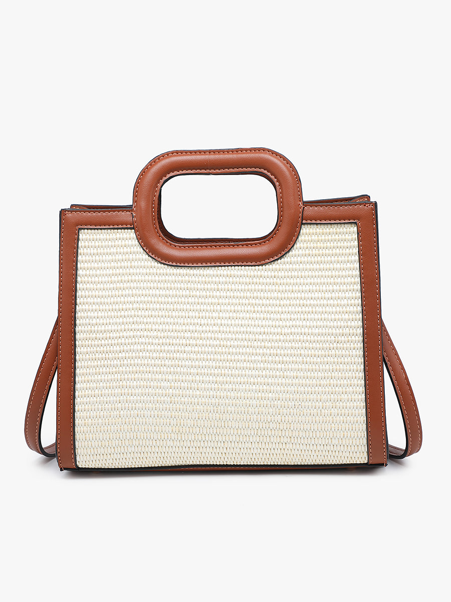 Aubrey Vegan Straw Satchel