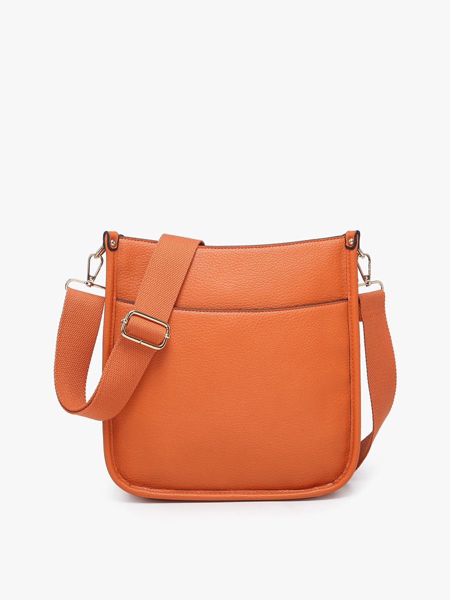 Posie Vegan Crossbody in Ginger - Jen & Co. vegan handbag