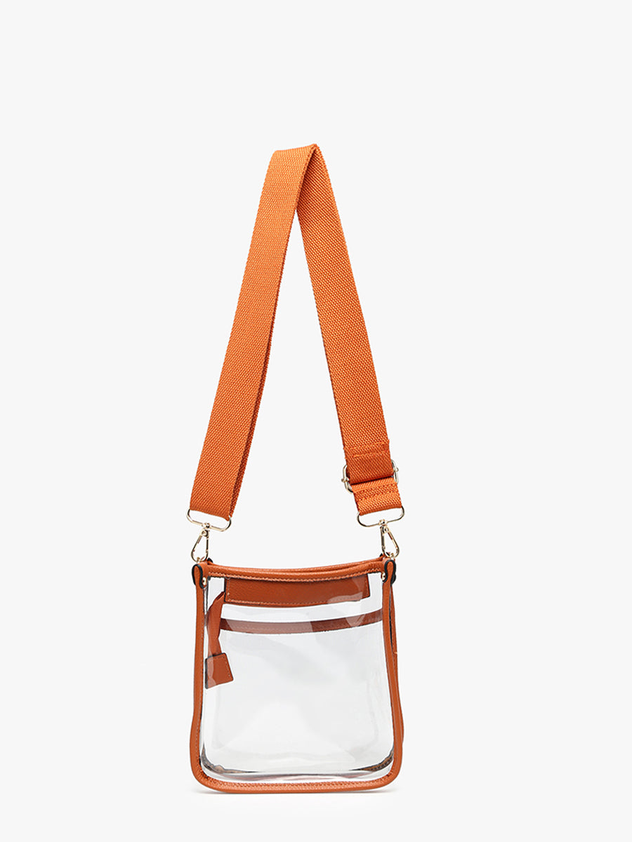 Selah Vegan Clear Crossbody - Jen & Co. vegan handbag