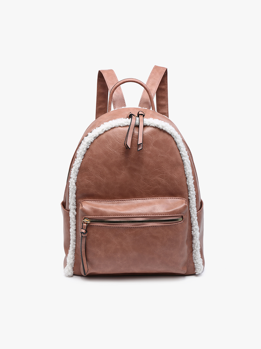 フリーザ リミテッドパック Bria Sherpa Trim Backpack: Cozy & Chic Carryall – Jen & Co.