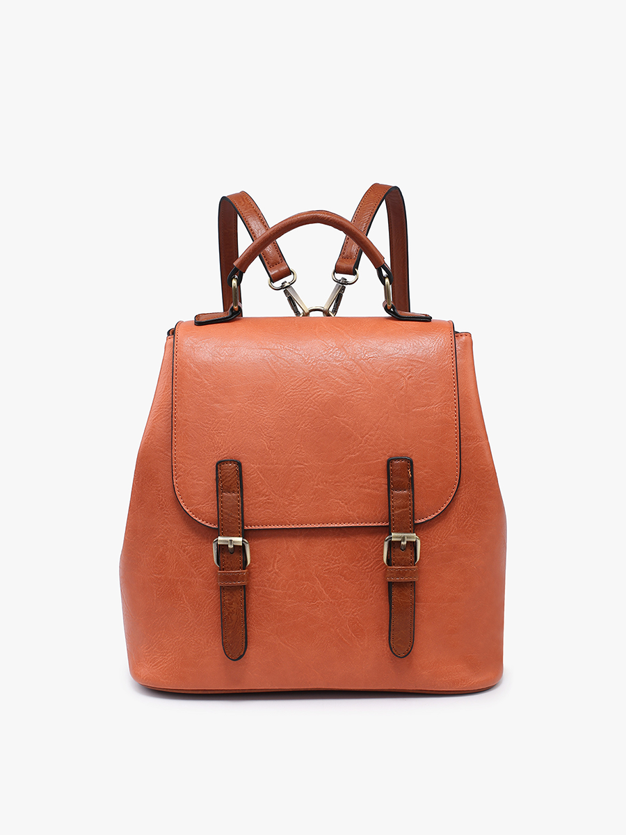 Brooks Vegan Backpack Ginger - Jen & Co. vegan handbag