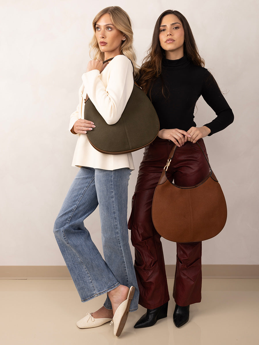Vanessa Vegan Suede Hobo - Jen & Co. vegan handbag