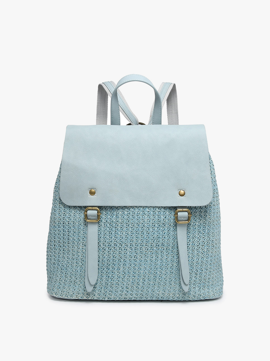 Faye Vegan Woven Backpack