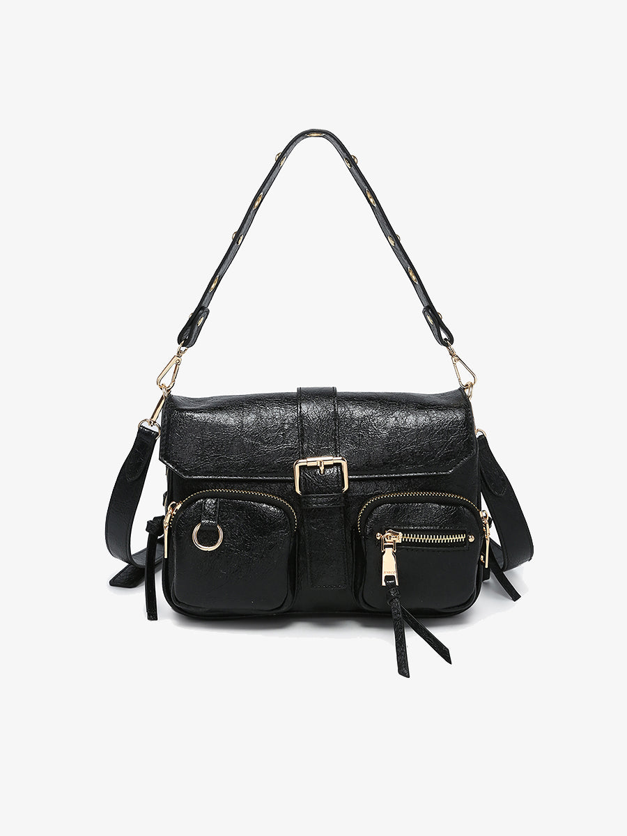 Valerie Vegan Gloss Shoulder Bag