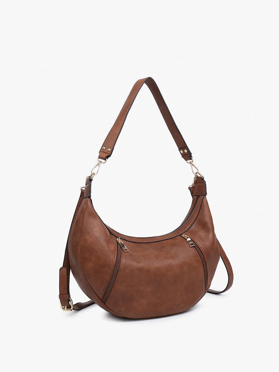 Lee Vegan Crescent Shoulder Bag - Jen & Co. vegan handbag