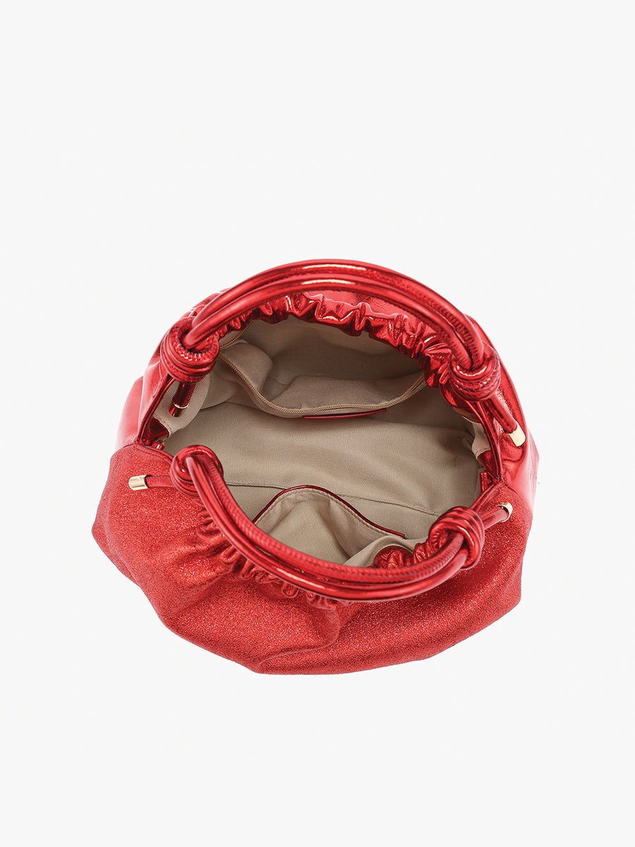 Lennox Vegan Glitter Clutch - Jen & Co. vegan handbag