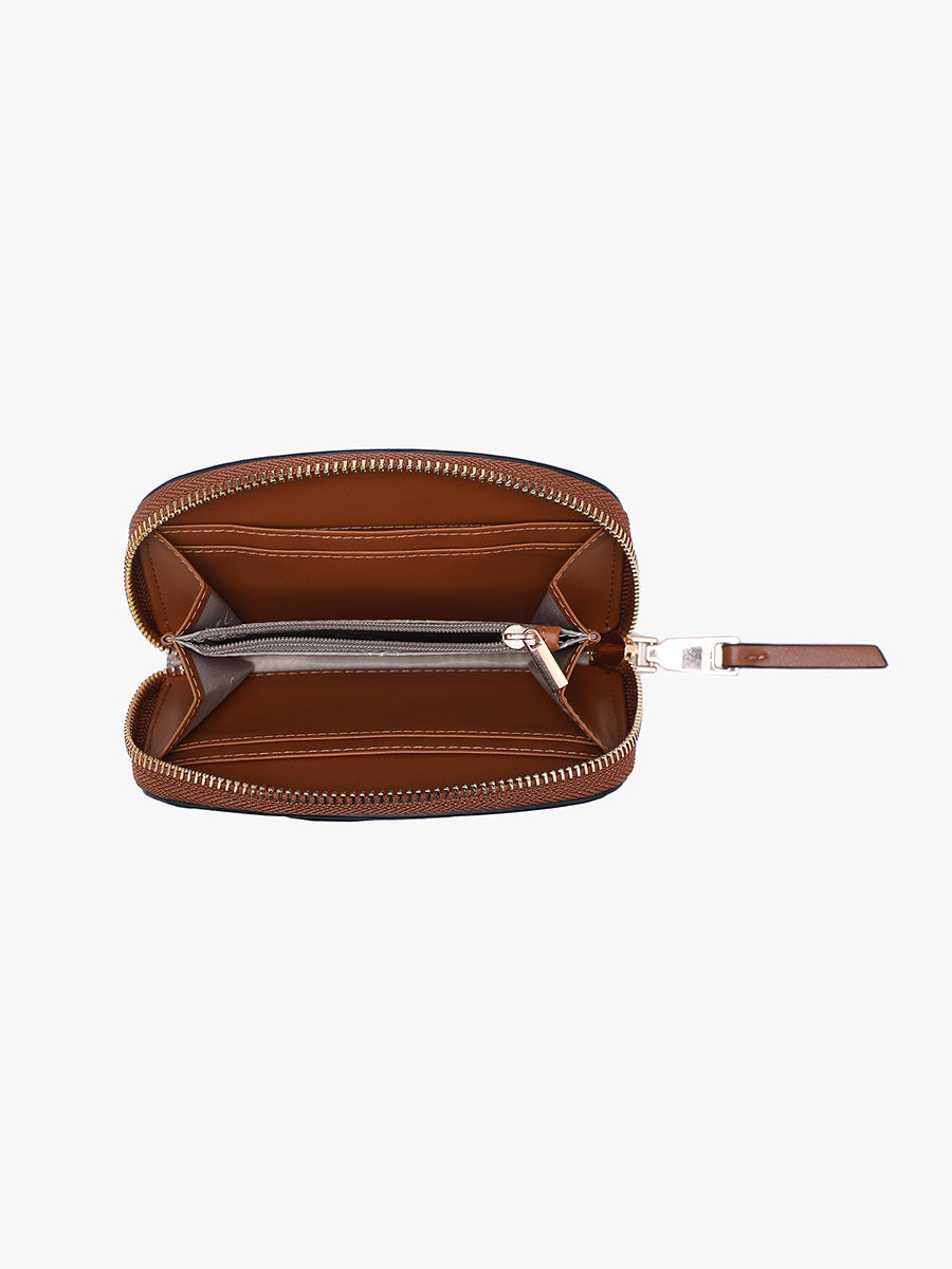 Melanie Faux Suede Wallet - Jen & Co. vegan handbag