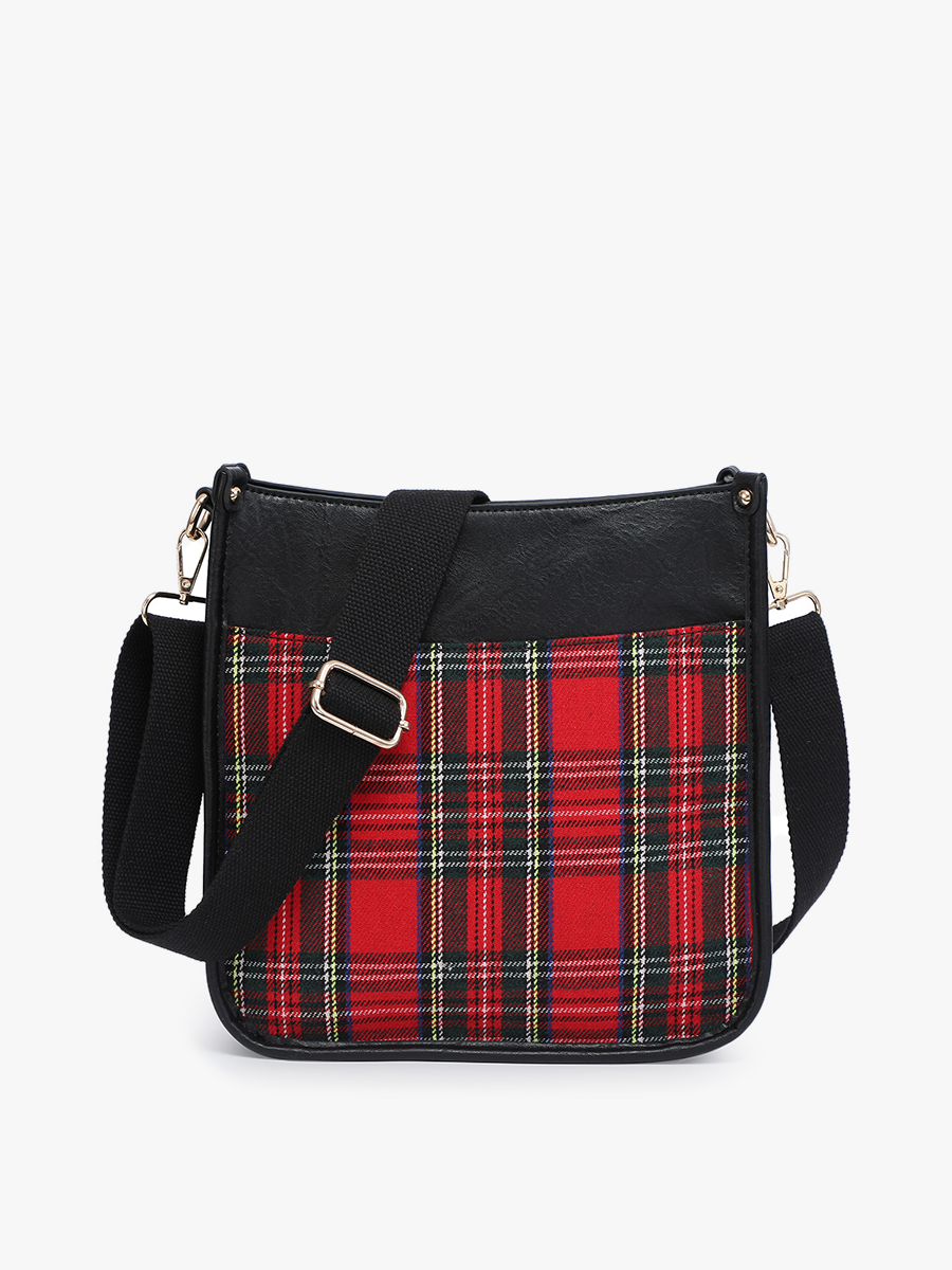 Posie Vegan Plaid Crossbody