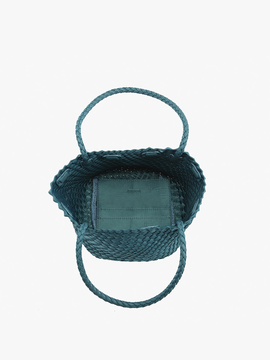 Ava Handwoven Bucket Bag/Tote in - Jen & Co. vegan handbag