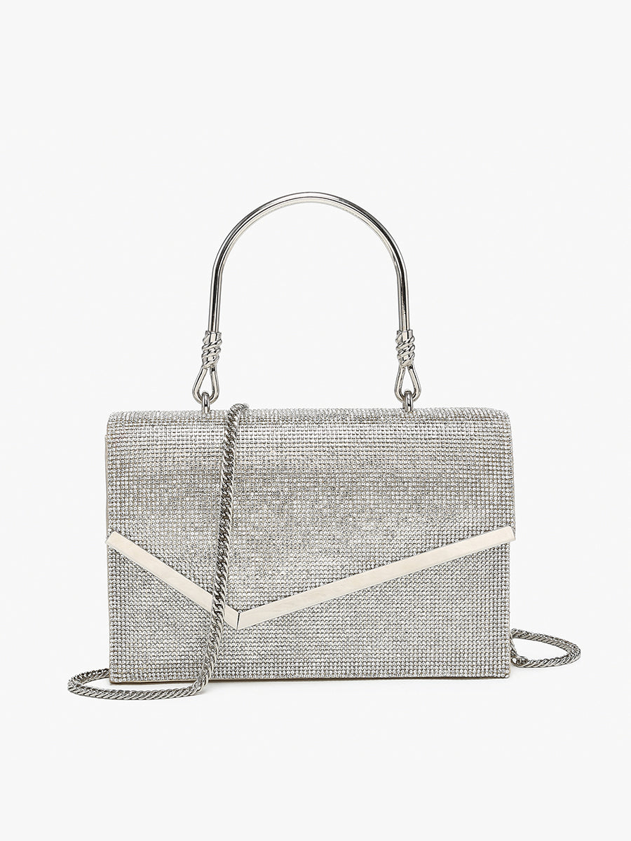 Daphne Rhinestone Envelope Clutch