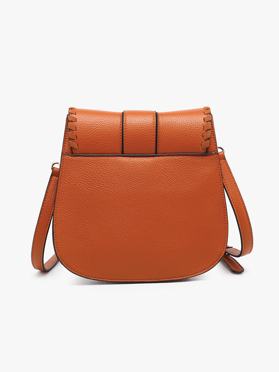 Sandra Vegan Buckle Crossbody - Jen & Co. vegan handbag