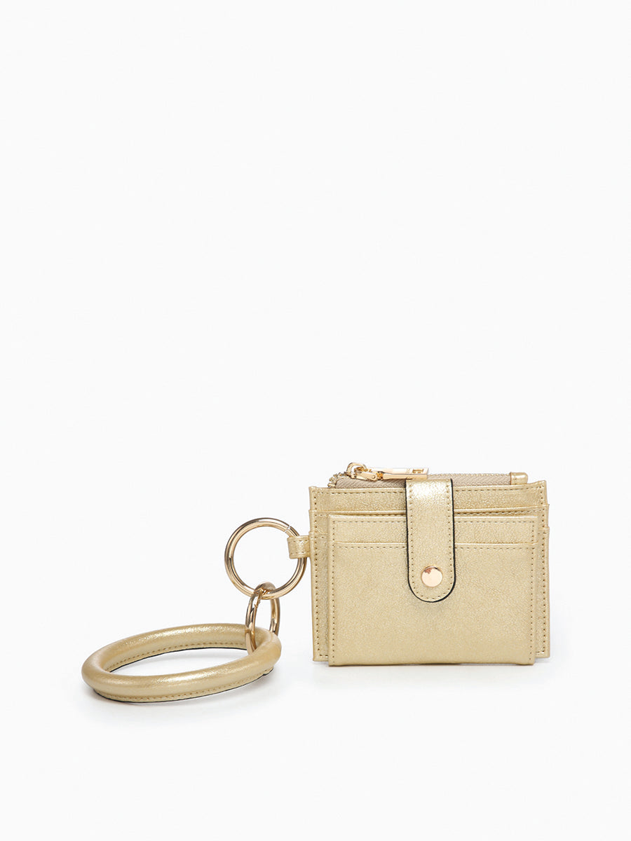 Sammie RFID Wallet Lt. Gold - Jen & Co. vegan handbag