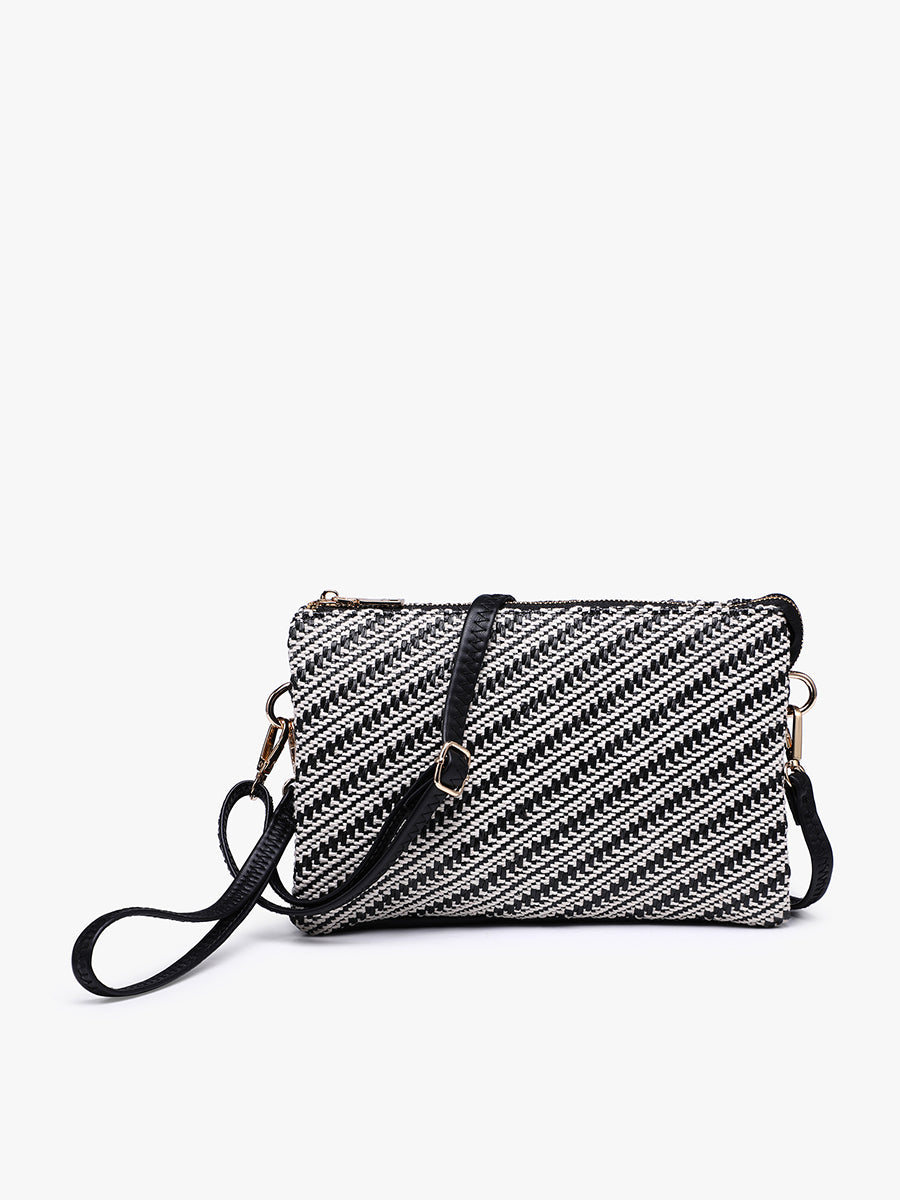 Izzy Vegan Diagonal Woven Crossbody