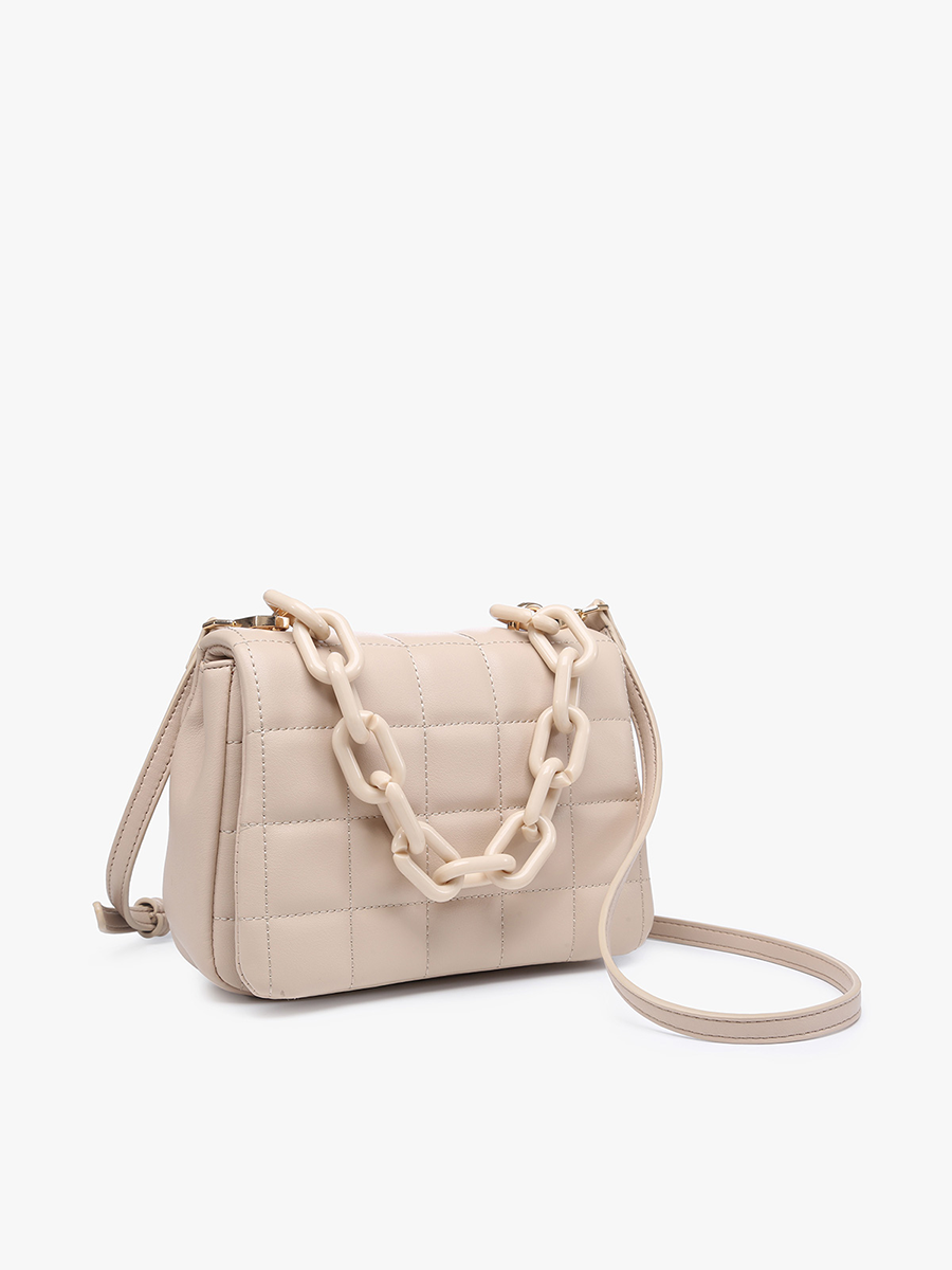 Hayden Vegan Quilted Chain Crossbody