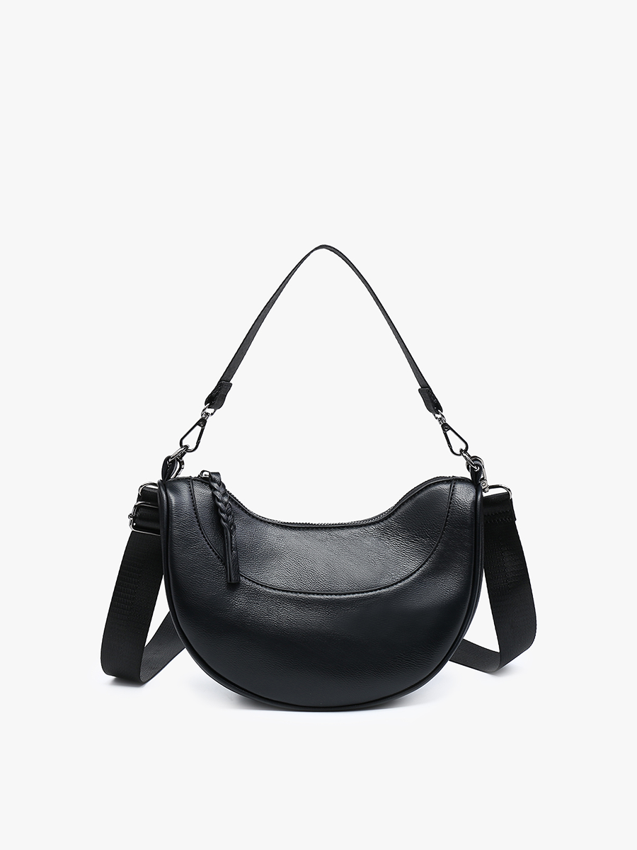 Monica Vegan Half-Moon Crossbody