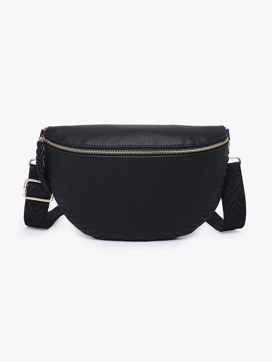 Janae Vegan Crossbody/Sling Bag Black - Jen & Co. vegan handbag