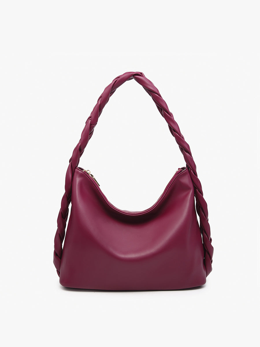 New Vegan leather hobo bag.Knotted store shoul