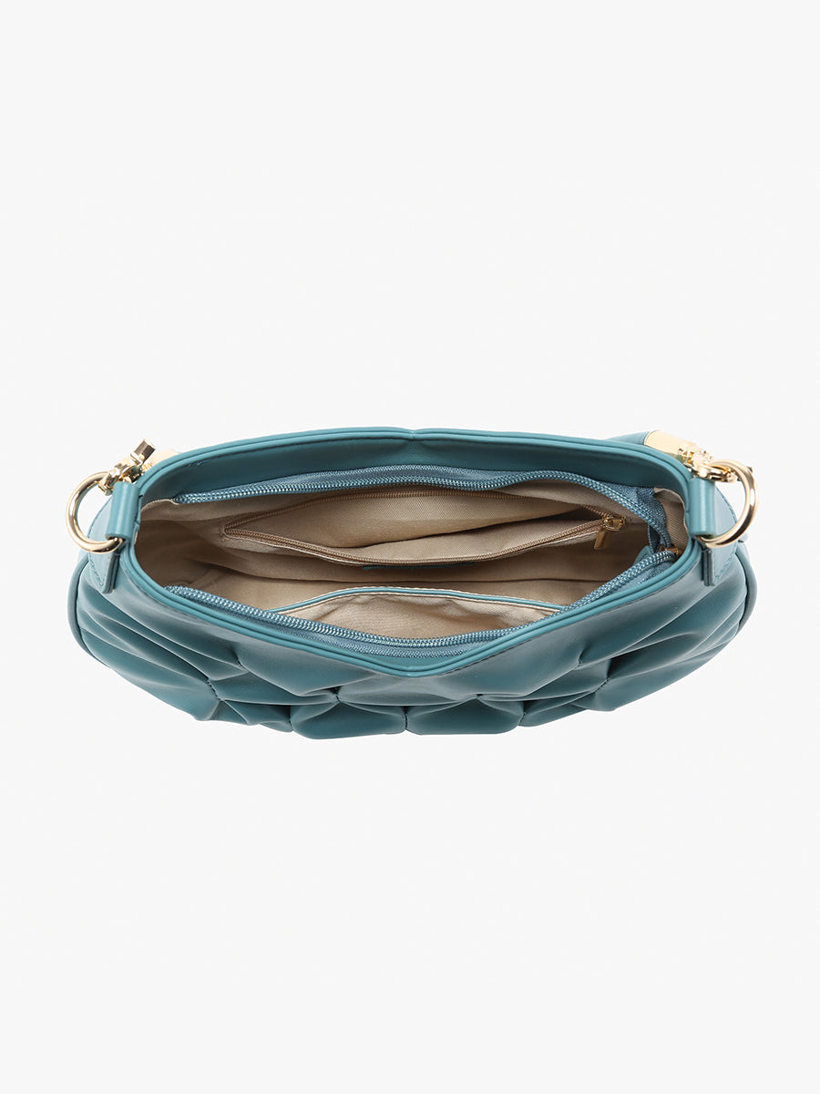 Matilda Vegan Ruched Shoulder Bag - Jen & Co. vegan handbag