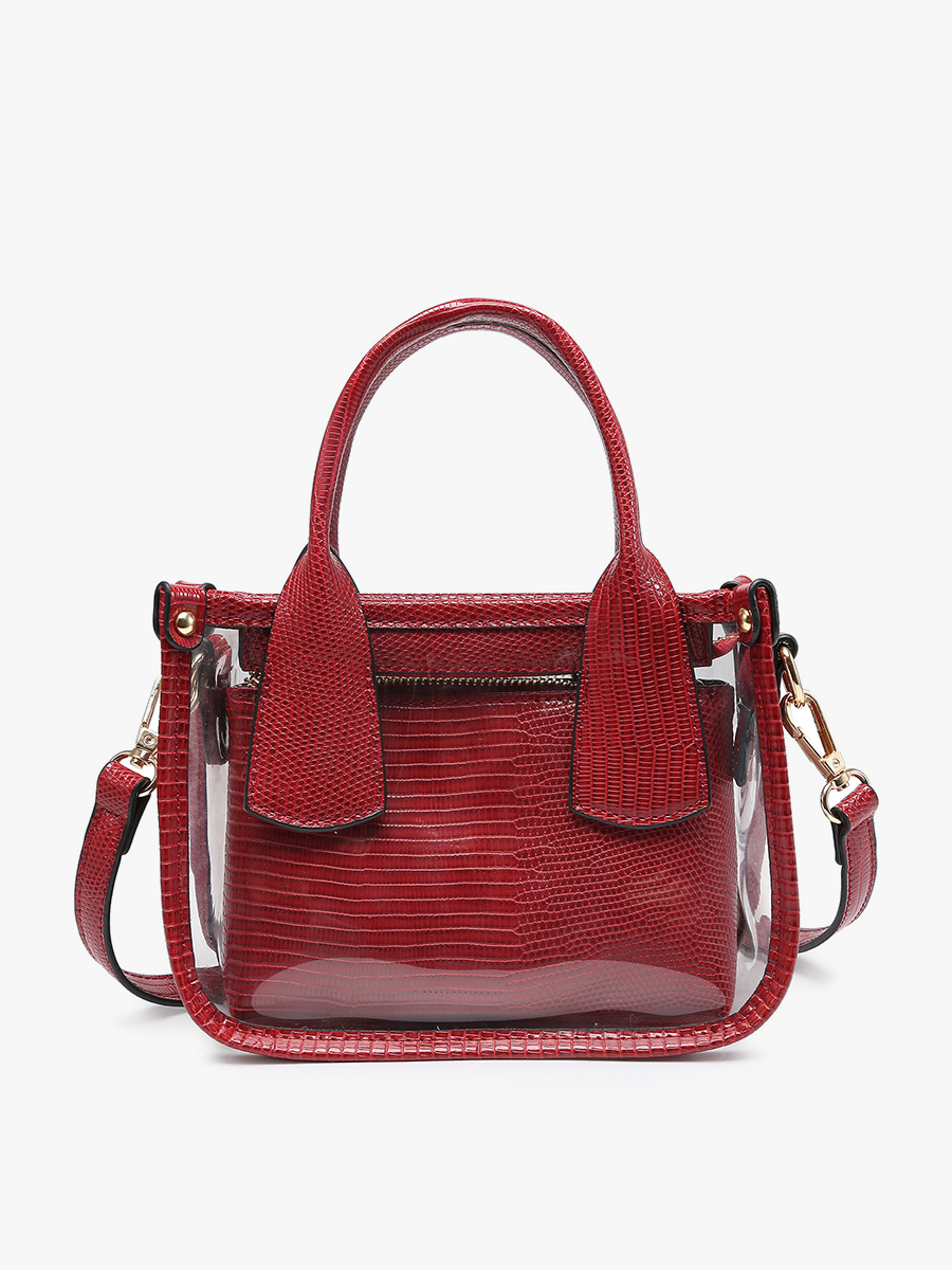 Stacey Vegan Clear Satchel