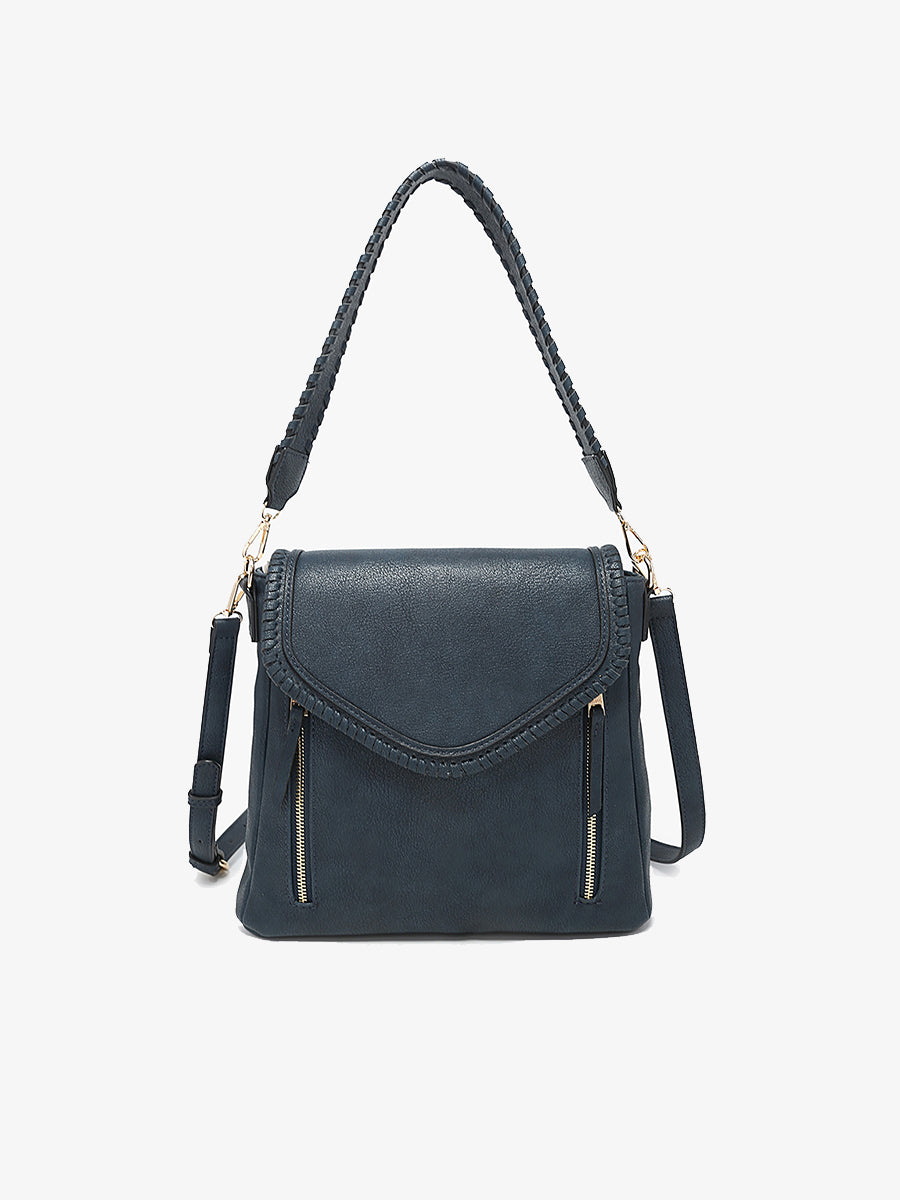 Lorelei Vegan Crossbody Navy - Jen & Co. vegan handbag