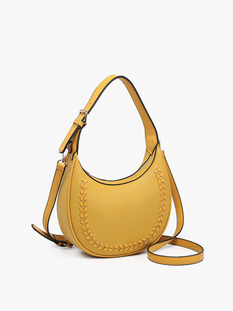 Tristan Vegan Whipstitch Shoulder Bag