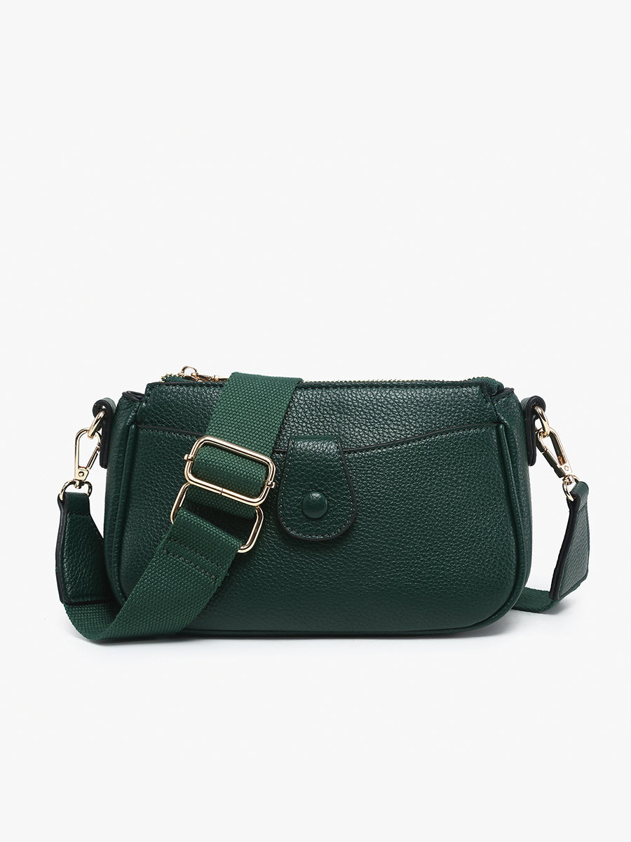 Kallie Vegan Snap Front Crossbody – Jen & Co.