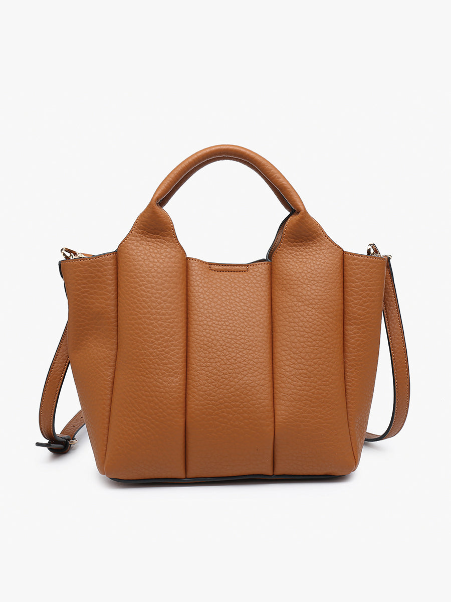Maddox Vegan Pleated Satchel