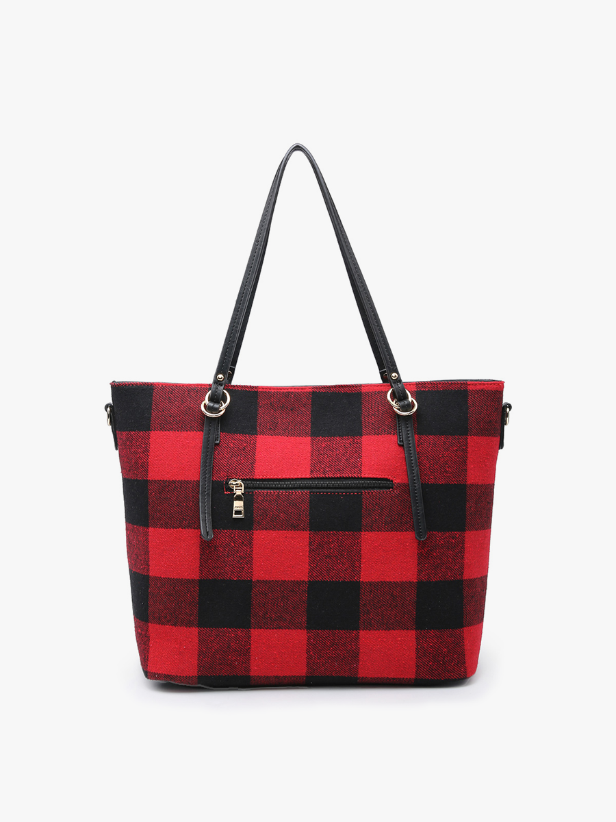 Ingrid Vegan Tote in - Jen & Co. vegan handbag