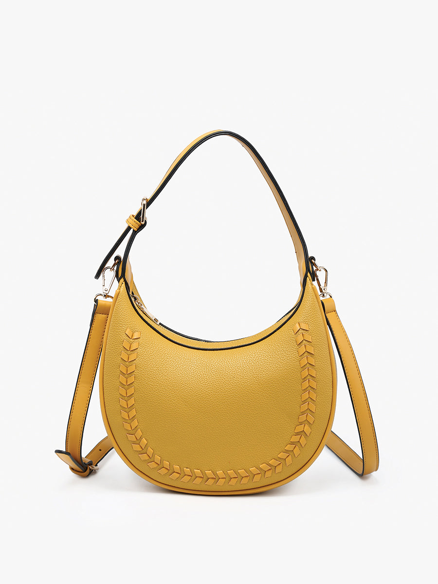 Tristan Vegan Whipstitch Shoulder Bag