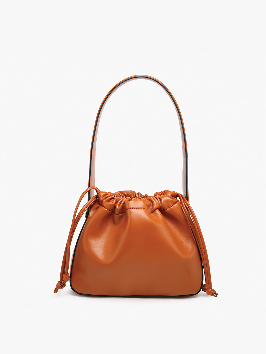 ハンドバッグ LOGO VELVET BUCKET BAG Miu Miu Velvet Bucket Bag - Yellow Bucket Bags, Handbags