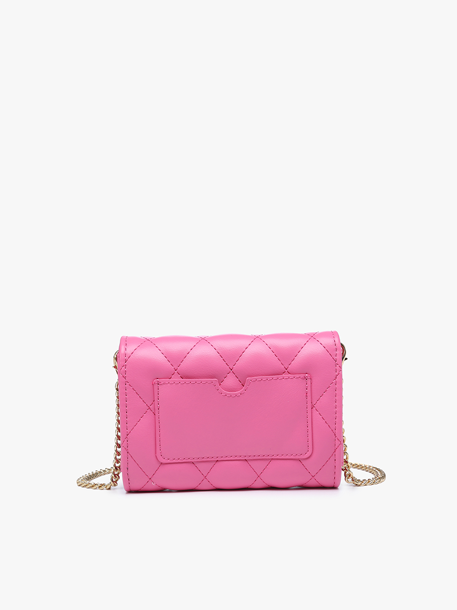 Everette Vegan Quilted Clutch/Crossbody - Jen & Co. vegan handbag